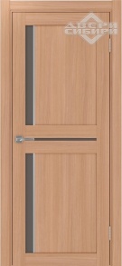 Полотно Optima Porte Турин 523.221АПС молдинг алюм. хром Ясень темный ст. Бронза матовое