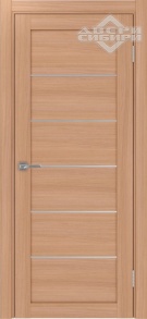 Полотно Optima Porte Турин 501.1АПП молдинг алюм.хром Ясень темный   
