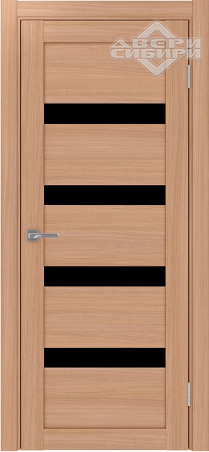 Полотно Optima Porte Турин 505.12 Ясень темный ст. LACчерный 