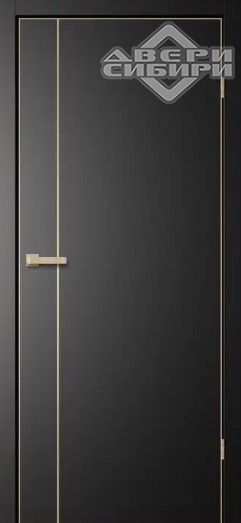 Полотно Межкомнатная дверь ПЭТ Титан (Темная), Тринити TR04 от производителя FLYDOORS