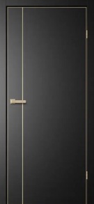 Полотно Межкомнатная дверь ПЭТ Титан (Темная), Тринити TR04 от производителя FLYDOORS
